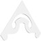 Ekena Millwork Pitch Northwest Architectural Grade PVC Gable Pediment, 48"W x 28"H x 1"P (14/12) GPP048X028X100NOR - alternate 1